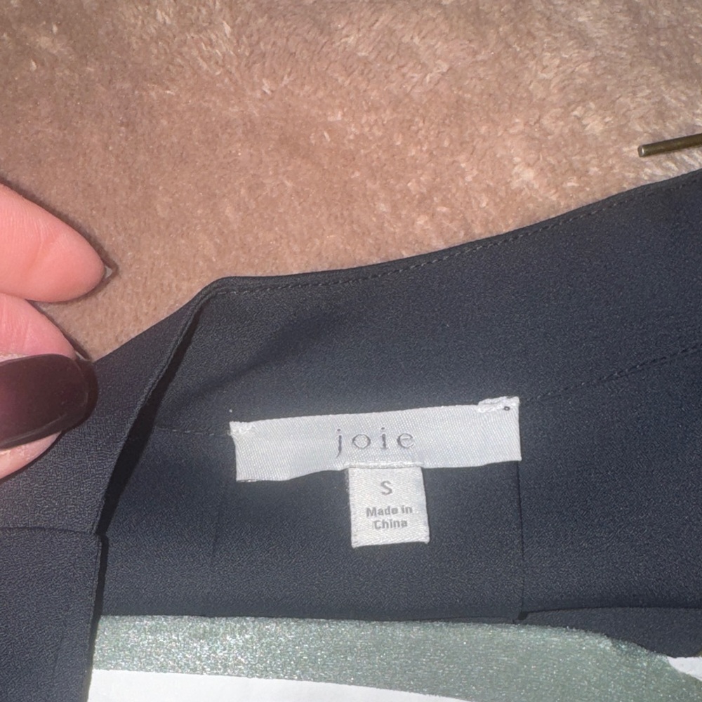 Joie Black V-Neck Blouse - Picture 3 of 3